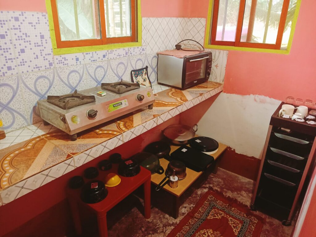 Guest Kitchen – Eco HomeGuest kitchen facility at eco homestay in Tezpur stay Tezpur