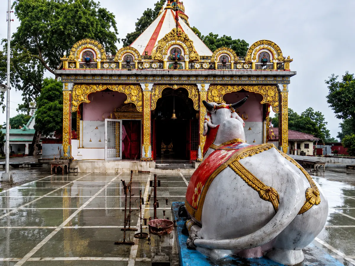 Mahabhairab Temple, a sacred Shiva temple located near Goswami Eco Homestay in Tezpur, Assam.