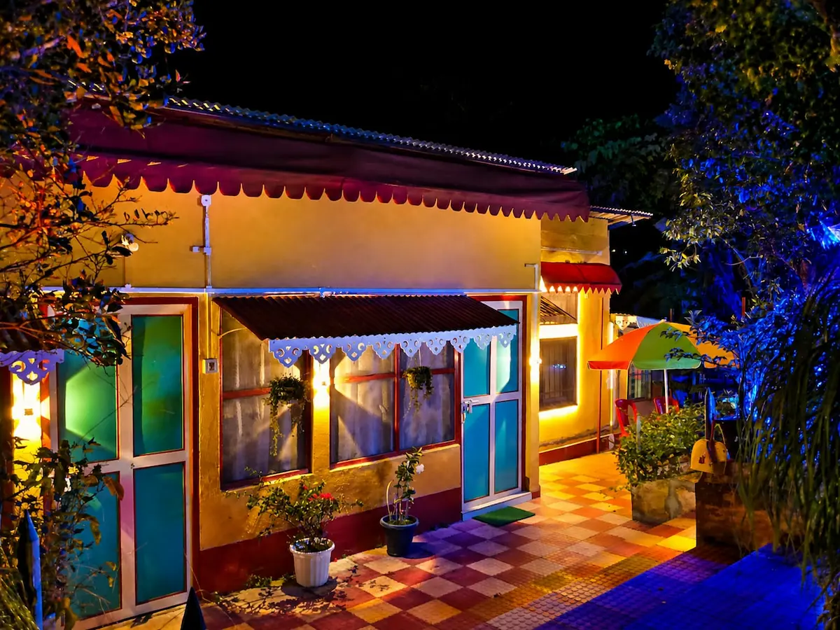 Traditional eco home at Goswami Eco Homestay in Tezpur Town inspired by authentic Assamese architecture.
